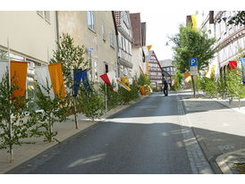 Fronleichnamsprozession durch die Straßen von Naumburg (© Karl-Franz Thiede)
